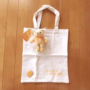 모에카레는 오렌지 컬러 토트백 & 봉제 인형 마스코트 이와모토 테루