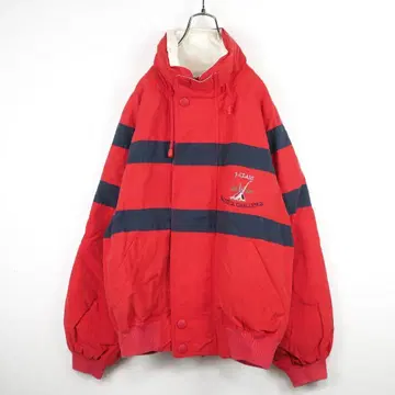 G3185*NAUTICA 노티카 보더 자켓 블루종 빨간색 네이비