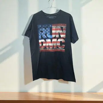 RUN DMC 미국 국기 디자인 티셔츠