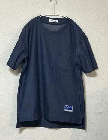 네이비 포켓 반팔 셔츠