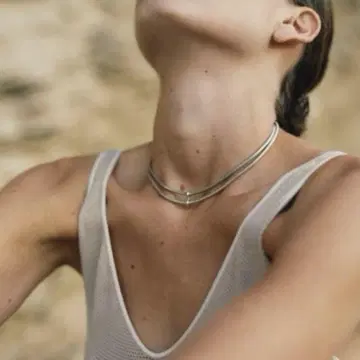 사피르바샤르 SapirBachar 더블 스네이크 초커