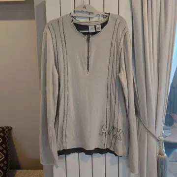 Armani Exchange 그레이 긴팔 티셔츠 L