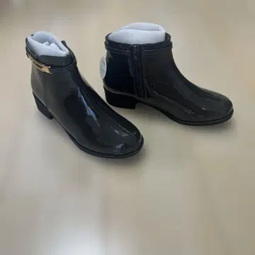 블랑코아르 광택 레인부츠 (지퍼 포함)