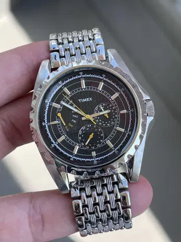 TIMEX 아날로그 손목시계 블랙