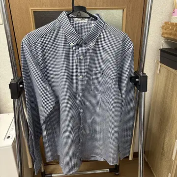THE SHOP TK 깅엄 체크 긴팔 셔츠