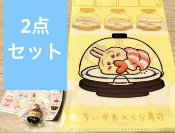 치이카와 쿠라스시 콜라보 비쿠라폰 밤만쥬 피규어 클리어 파일