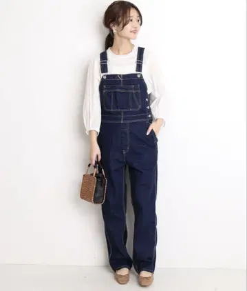 SLOBE IENA * 데님 오버롤