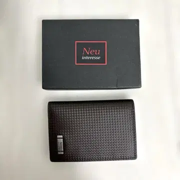 Neu interesse 노이 인터레세 천연 가죽 카드 케이스