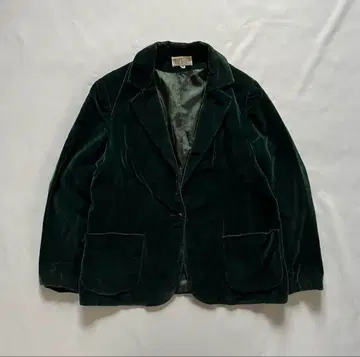 [ 90s vintage ] 테일러드 자켓 원 버튼 벨로아 구제 의류