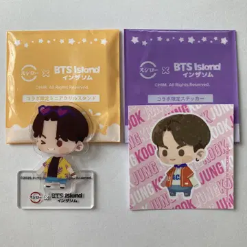 BTS x 스시로 인더섬 정국 아크릴 스탠드 스티커 포함