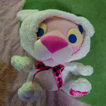 핑크 팬서 봉제 인형 화이트 인형옷 사이즈 35cm