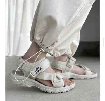 jaVa 스포츠 샌들 화이트 24cm 아이보리