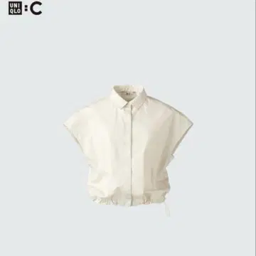크롭 셔츠 슬리브리스 M 내추럴 M