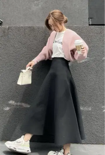 벌스데이 바쉬 BB KNIT A LINE SKIRT