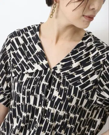 [ journal standard L'essage ] 와이드 칼라 셔츠