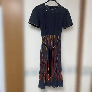 쇼와 레트로 여성용 반팔 원피스 11호 사이즈