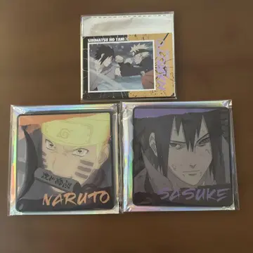 NARUTO-나루토-돌풍전 중국 한정판 아크릴 코스터 나루토&사스케