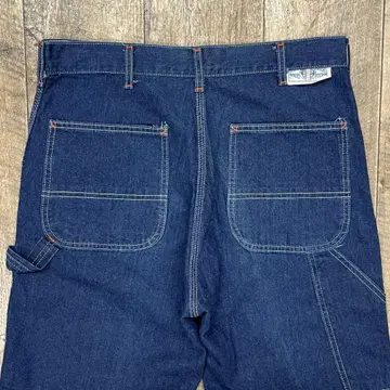 80'S SEARS 탑 스냅 버튼 데님 페인터 팬츠 USA제