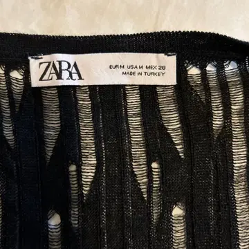 ZARA 블랙 긴팔 상의