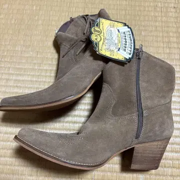 KENTUCKY'S WESTERN 브라운 스웨이드 웨스턴 부츠 37