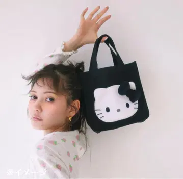 2WAY 미니 토트백 (I Love Hello Kitty) 미사용 미개봉