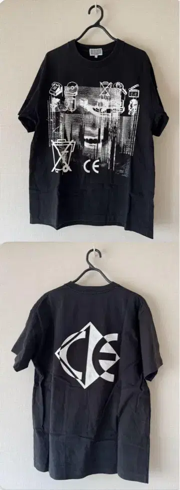 C.E (Cav Empt) 그래픽 티셔츠 블랙 L 사이즈