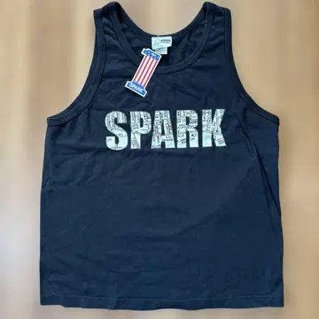 SPARK 블랙 탱크탑 S 사이즈 미사용 USA제