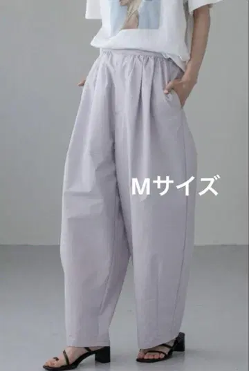 [ 7/6까지 ] LOWRYS FARM 턱 볼륨 코쿤 팬츠 퍼플