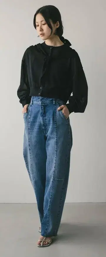 스타일미 시어 니트 가디건