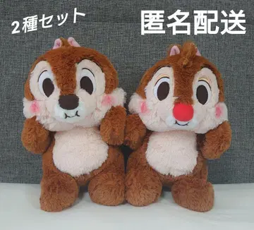 칩 & 데일 FukuFuku 볼이 통통한 BIG 봉제 인형 2종 세트