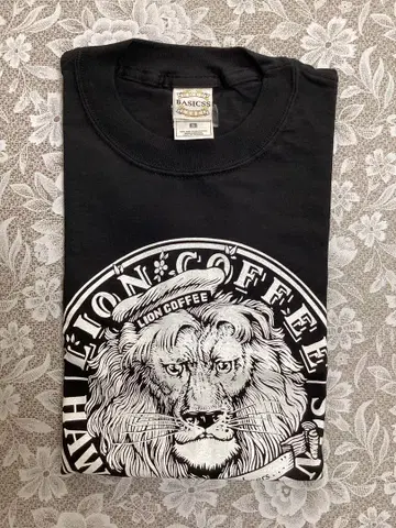 LION COFFEE 블랙 티셔츠 미사용 새상품