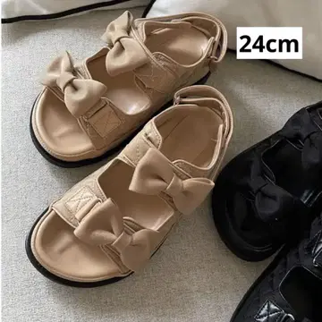 selectshop k 셀렉샵 케이 리본 샌들 베이지 24