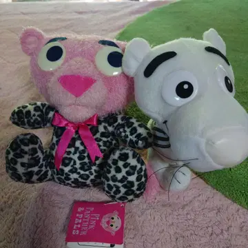 핑크 팬서 봉제 인형 2개 세트