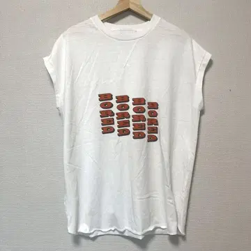 F/CE. 슬리브리스 티셔츠 화이트