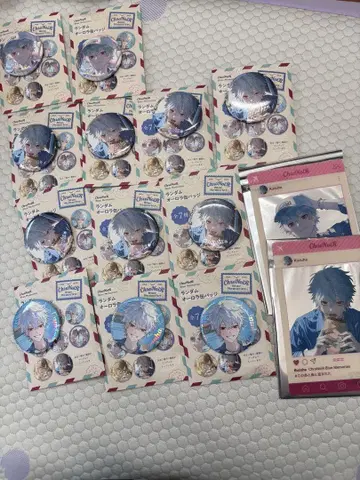 ChroNoiR Blue Memories 랜덤 오로라 캔뱃지 쿠츠하