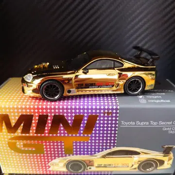 도쿄 오토 살롱 한정판 MINI GT 도요타 수프라 GT300 골드