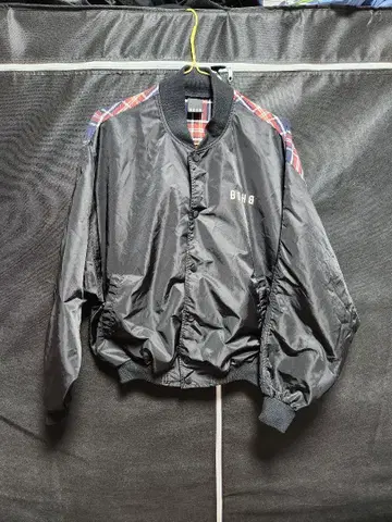 BAGARCH 체크 무늬 나일론 자켓 M
