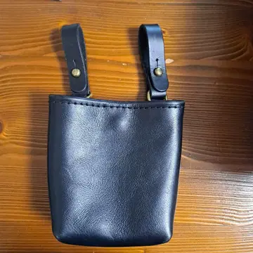 HERZ 목수 허리 벨트 스타일 파우치 블랙