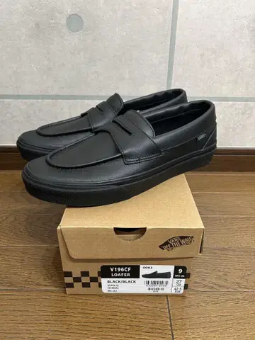 VANS LOAFER 반스 로퍼 가죽 블랙 27.0cm