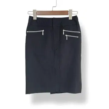CECIL McBEE 일본제 타이트 스커트 지퍼 디자인 블랙 검정