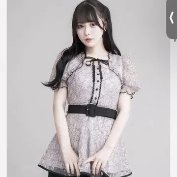 레이스 케이프 프릴 셋업
