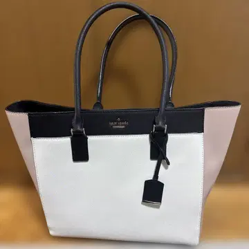 kate spade 토트백 화이트/블랙/핑크