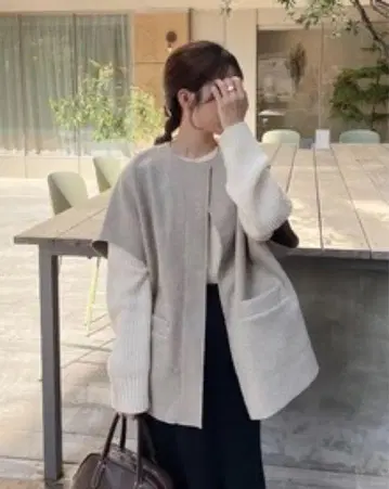 nugu 라운드 넥 베스트 자켓