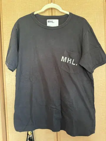 MHL. 포켓 부착 티셔츠 XL 다크 그레이