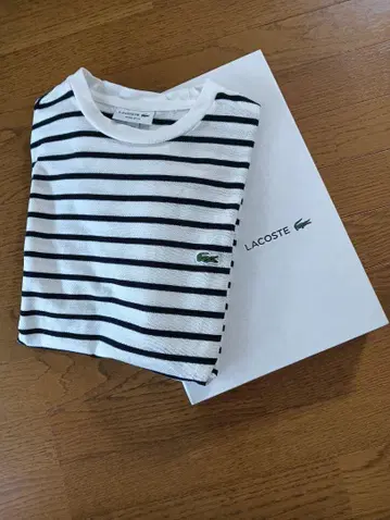 LACOSTE 피케 스트라이프 티셔츠 USM 사이즈