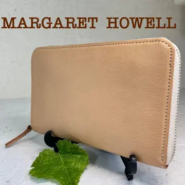 [새상품급] MARGARET HOWELL idea 가죽 반지갑 베이지