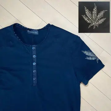 santafe 남성용 티셔츠 HEMP 스터드 티셔츠