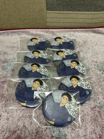 하이큐!! 엔니치 와시풍 캔뱃지 아카아시 케이지