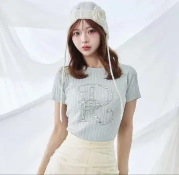 Darich 다리치 DR 비쥬 리브 니트 탑