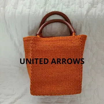 UNITED ARROWS 바스켓백 오렌지 클리어 백